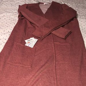 Lularoe (SWEATSHIRT MATERIAL) Sarah Cardigan SizeL